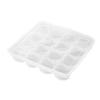 Caja de Panecillos Sushi Pastelería Pan Caja de Pastel de Una Capa Caja de Almacenamiento de 16 Cajas Almacenamiento Compartimentado para Conservar la Frescura Tendencia Nacional
