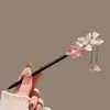 Nuevos Accesorios de Horquilla de Lirio del Valle Estilo Chino para Mujeres, Horquilla, Palillo para el Cabello, Aleación, Estilo Antiguo, Sensación de Alta Gama, 2026, Cheongsam, Floral, Hanfu