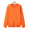 Sudadera Cuello Redondo Holgada Color Sólido Primavera Otoño Invierno Hombres y Mujeres Felpa Gruesa Multifuncional Sudadera Pulóver