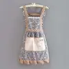 Delantal de Lona para el Hogar Estilo Nuevo Impermeable Delantal de Cocina Anti-Manchas Transpirable Vestido de Princesa para Mujer Delantal de Cocina Ropa de Trabajo
