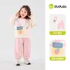 Conjunto de Ropa Infantil Dudu para Otoño: Conjunto Otoñal de Dos Piezas para Niños, Sudadera y Pantalones para Niñas, Ropa de Bebé, Ropa Elegante para Niños