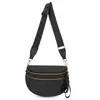 Venta Directa de Fábrica Bolsa de Sillín de Nylon Impermeable Estilo Simple, Bolso Cruzado Casual con Doble Cremallera, Versátil para Estudiantes y Personas que Viajan al Trabajo