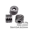 4.5X4.3X3.6Mm, Diámetro del Agujero Aproximadamente 1.6mm, 0.29g, Multicolor, Cuentas Redondas Pequeñas con Agujero Rosca, Cuentas Espaciadoras