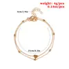Verano transfronterizo playa nuevo cadena de bolígrafo corazón de amor tobillera con forma de corazón accesorios para el tobillo Amazon AliExpress venta caliente