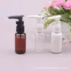 Botella exprimible de 40 ml, botella con bomba de clip, botella de loción, botella de champú, botella PET de pico de pato de 40 ML, botella de limpiador facial