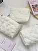 51171 Bolsa de Mão Acolchoada Bordada Grande Capacidade Embalagem de Cosméticos Bolsa de Armazenamento para Miudezas Bolsa de Cosméticos Macia