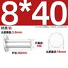 Remache Sólido de Cabeza Plana de Aluminio Remache de Cabeza Plana Gb109 Remache de Percusión Manual Plano M2M3M4M5M6M8Mm