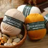 Fio de lã mercerizada 100% lã merino 100g rolo grande novelo de lã de espessura média para tricô à mão atacado feito à mão