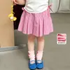Ropa Infantil Weimu para Niñas Verano Fina Cuadros Plisada Falda 2026 Falda Corta Infantil Clase a Falda para Bebé Niña