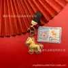 Nuevo Modelo Oro Puro 999 "Hazte Rico al Instante" Año del Caballo Llavero, Cadena para Teléfono, Colgante para Bolso, Regalo Amistoso, Disponible para Venta al por Mayor