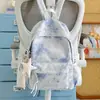 Mochila Tie-Dye Simples e Estilosa Estilo Coreano 2026 Nova Mochila Escolar de Grande Capacidade para Alunos do Ensino Fundamental e Médio Mochila para Computador