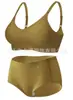 Traje de lencería para mujer de gelatina original, copa fija Vimi, sujetador antigravedad, una pieza sin costuras, herbal
