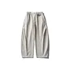 Roupas Vintage 2026 Primavera Novo Estilo Retro Relaxado Calças Casuais com Detalhe de Argola para Homens e Mulheres Caimento Solto Calças Longas Curvas