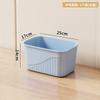 Caja de almacenamiento de escritorio para organizar aperitivos, juguetes y dormitorio, cesta rectangular para comestibles, caja de almacenamiento con tapa para el hogar.