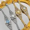 Relógio Feminino Pintime Estilo Pulseira Totalmente Cravejado, Compacto, Luxo Leve, Retrô, À Prova D'água, Quartzo, Venda Quente Transfronteiriça