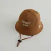 Gorro de Bebé Estilo Coreano Primavera y Otoño Delgado Lindo Oso Sombrero de Pescador Verano Exterior Protector Solar Sombrero de Sol para Bebés y Niños Pequeños