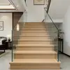 Peldaños de Escalera de Piedra Sinterizada Azulejos Cerámicos Se Puede Instalar Canaleta de Luz Procesamiento Antideslizante de Peldaño Placa de Peldaño Escaleras de Villa Azulejos de Escalera Venta al por Mayor