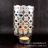 Fábrica de Regalos Artesanales de Metal Parte en stock Candelabro Giratorio Vela de Cumpleaños Restaurante Romántico Lámpara Giratoria