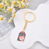 Chaveiro Estilo Japonês Flor de Cerejeira Carpa Protetor para Atrair Riqueza, Boa Sorte e Segurança Criativo Chaveiro de Casal Pingente para Bolsa Feminina