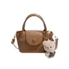 Bolsa de Bolinho Estilo Coreano da Moda 2026 Tendência Quente Bloqueio de Cores Textura Simples Bolsa de Axila Bolsa de Ombro Transversal para o Dia a Dia para Mulheres