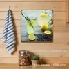 Paneles decorativos personalizables para espacio de comedor de verano, arte de pared cuadrado de 20/30 cm, pinturas de hierro, decoración del hogar estilo natural