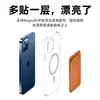 Porta-cartão magnético DIY personalizado para a série iPhone com impressão de fotos, porta-documentos de couro PU dobrável