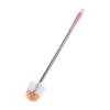 Set de Cepillo de Inodoro Extendido de Mango Largo Cepillo de Inodoro de Baño Cepillo de Limpieza de Acero Inoxidable para Baño Cabezal de Cepillo para Cepillo de Inodoro