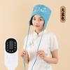 Gorro de moxibustión con calentamiento eléctrico fumigación cabeza sombrero de ajenjo fisioterapia compresa caliente herbal gorro lunar ajenjo ayuda para dormir en casa