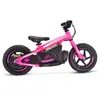 Bicicleta eléctrica de equilibrio rosa para niños, patinete todoterreno sin pedales de llanta grande recargable, juguete de dos ruedas para niñas