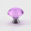 Manija de cristal de diamante transparente de 30 mm para puerta de armario, cajón, herraje para gabinete de cocina, venta al por mayor de fábrica