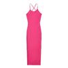 Comércio exterior atacado roupas femininas 2024 verão europeu e americano U-collar backless sexy slim moda vestido saia Z223050