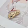 Botón Decorativo Metálico de Forma Lisa de Gama Alta Europea y Americana Hebilla Conector Frontal de Bikini de Lujo Ligero Hebilla para Bufanda de Seda