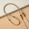 Cordón de Collar Tejido a Mano para Hombres y Mujeres, Accesorios de Joyería del Tíbet, Cordón para Colgar Colgantes de Jade, Cordón para Colgar Cuentas Dzi, Cadena para el Cuello Cruzada