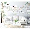 Adhesivos creativos transfronterizos dobles de árbol de fotos personalizados Árbol de pájaros Dormitorio sala de estar Fondo Adhesivos de pared decorativos Venta al por mayor