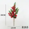 Flor de simulação Arranjo de flores de bagas de Natal Adereços para fotografia de desktop Acessórios de guirlanda Decorações de árvore de Natal Decoração flor de simulação