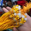 Atacado cordão de pescoço vermelho para peça de mão raspador de pedra especial cordão pente de pedra corda