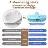 Cepillo de Baño de Silicona Artefacto para Frotar la Espalda Cepillo de Baño Suave para el Cabello Flor de Baño Toalla de Baño de Silicona Bola de Baño Toalla Toallita de Baño Frotar la Espalda