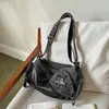 2026 Nuevo Bolso de Hombro Único de Mezclilla Estilo Coreano Bolso Cruzado para Mujer de un Solo Hombro para el Trabajo Bolso Retro Forma de Empanada