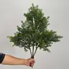 Plantas verdes artificiais, cedro, pinho, grama de primavera, plantas aquáticas, plantas para micro paisagismo, paredes de plantas decorativas, plantas em maços para inserção no solo, plantas de grama artificial estilo floresta