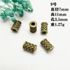 Aliexpress Transfronterizo Cuentas de Barril de Aleación de Bronce Antiguo Accesorios de Joyería DIY Cuentas Espaciadoras con Agujero Pasante Accesorios para Collar Pulsera Venta al por Mayor