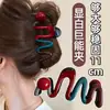 Pinza para el pelo de alta gama estilo coreano, pinza para el pelo de color block de dibujos animados para la parte trasera de la cabeza, pinza de tiburón grande versátil 2026 nueva para mujer