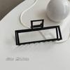 Pinza de Metal Negra Tipo Garra Pinza de Tiburón Accesorio para el Cabello Personalizado para la Parte Trasera de la Cabeza Elevador de Cola de Caballo Pasador Accesorio para el Cabello Estilo Coreano Fresco y Esponjoso