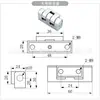 Dobradiça de liga de zinco CL335 porta de armário elétrico HL029-1 armário de interruptor elétrico dobradiça industrial de alta resistência CL299