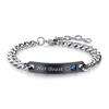 Joias de Liga Atacado Comércio Exterior Europeu e Americano Pulseiras de Casal Ouro Rosa Joias Personalizadas Gravadas Modelos Novos da Moda Transfronteiriços