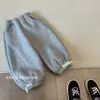 Pantalones forrados de polar para niñas, pants de lana de alpaca, nuevo estilo de invierno, cálidos y cómodos, pantalones casuales gruesos versátiles para bebés niñas