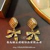 Pendientes Vintage, Pendientes de Piedras Preciosas Estilo Corte Retro Nicho Occidentales, Pendientes Artesanales de Lujo Ligero Antiguos