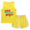 Conjunto de Chaleco y Shorts de Verano para Niños 2026 Estilo Coreano Casual Camiseta Interior Absorbente de Sudor de Color Caramelo sin Mangas para Bebés y Niños