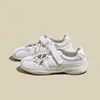 Gu Yun2026 Primavera Novo Velcro Branco Tênis de Treino Alemão Feminino Versátil Aumento de Altura Oculto Tênis de Skate Casual Tênis para Aumentar a Altura