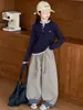 Pantalones de pierna ancha a cuadros con retazos nuevos para otoño de niña, pantalones largos casuales holgados, pantalones modernos y de moda para niñas mayores en otoño