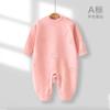 Ropa de bebé de terciopelo alemán, mono cálido sin huesos para otoño e invierno, ropa de bebé de invierno, ropa de escalada color caqui, pijamas para recién nacidos